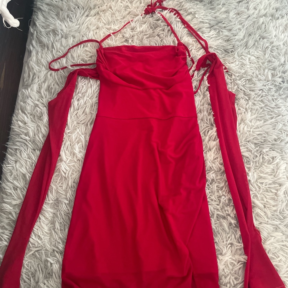 Elegant Red Women's Dress